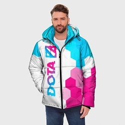 Куртка зимняя мужская Dota neon gradient style: по-вертикали, цвет: 3D-черный — фото 2