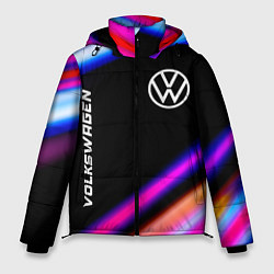 Куртка зимняя мужская Volkswagen speed lights, цвет: 3D-черный