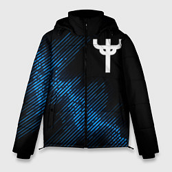 Куртка зимняя мужская Judas Priest звуковая волна, цвет: 3D-черный