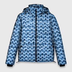 Куртка зимняя мужская Грубая шерстяная вязка - мода, цвет: 3D-светло-серый