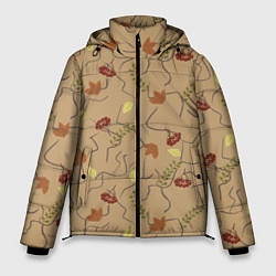 Куртка зимняя мужская Ранняя осень, цвет: 3D-красный
