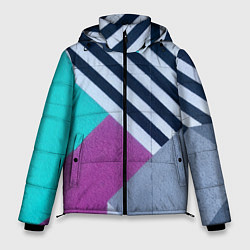Мужская зимняя куртка Разнообразные абстрактные паттерны