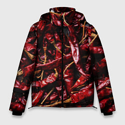 Куртка зимняя мужская Перчики чили, цвет: 3D-черный
