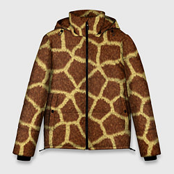 Мужская зимняя куртка Текстура жирафа