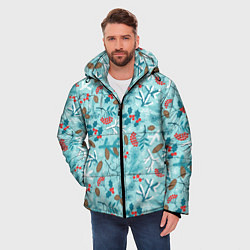 Куртка зимняя мужская Зимняя природа, цвет: 3D-светло-серый — фото 2