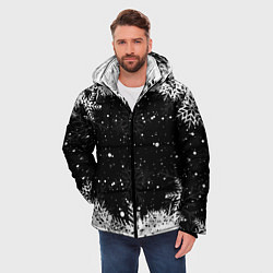 Куртка зимняя мужская Новогодний снегопад, цвет: 3D-светло-серый — фото 2