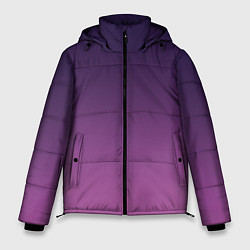 Мужская зимняя куртка Пурпурный-лиловый градиент