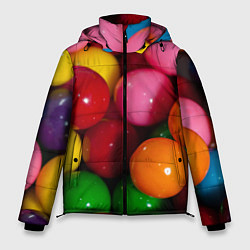 Куртка зимняя мужская Конфеты ассорти, цвет: 3D-черный
