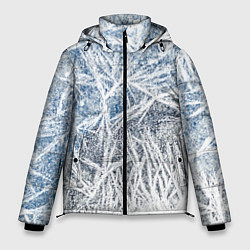 Мужская зимняя куртка Абстрактный ледяной паттерн
