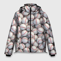 Куртка зимняя мужская Бейсбольные мячи, цвет: 3D-черный