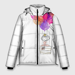 Куртка зимняя мужская Улётная принцесса, цвет: 3D-светло-серый