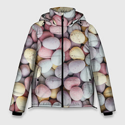 Мужская зимняя куртка Абстрактное множество чистых и светлых камней