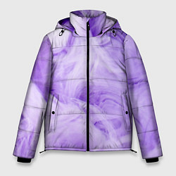 Мужская зимняя куртка Абстрактный фиолетовый облачный дым