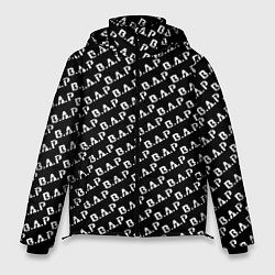 Куртка зимняя мужская B A P black n white pattern, цвет: 3D-черный
