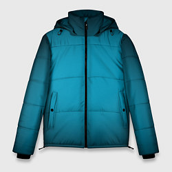 Куртка зимняя мужская Изумрудный градиент, цвет: 3D-черный