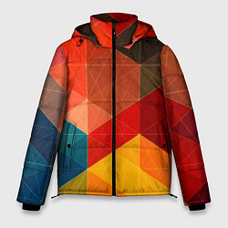 Мужская зимняя куртка Абстрактная геометрия мозаика