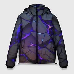 Куртка зимняя мужская Светящаяся неоновая лава, цвет: 3D-красный