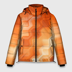 Мужская зимняя куртка Золотисто-оранжевый туманный паттерн