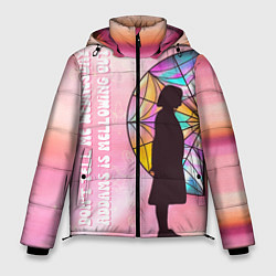Куртка зимняя мужская Энид Синклер - сериал Уэнсдей - яркая сторона окна, цвет: 3D-светло-серый