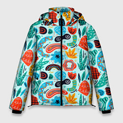 Мужская зимняя куртка Colorful patterns