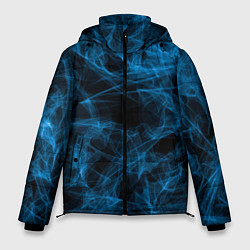 Мужская зимняя куртка Синий дым текстура