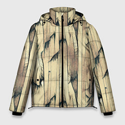 Мужская зимняя куртка Текстура коры дерева