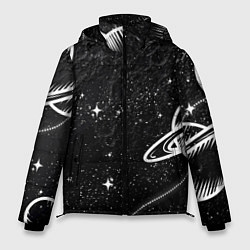Мужская зимняя куртка Черно-белый Сатурн