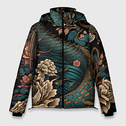 Мужская зимняя куртка Японский змей Irezumi