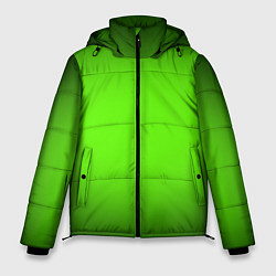 Мужская зимняя куртка Кислотный зеленый с градиентом