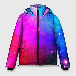 Мужская зимняя куртка Космическая абстракция