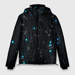 Мужская зимняя куртка Волнистые космические блики