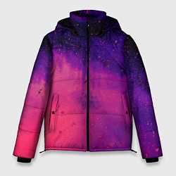 Мужская зимняя куртка Фиолетовый космос