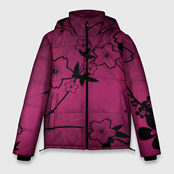 Куртка зимняя мужская Pink Flower, цвет: 3D-светло-серый