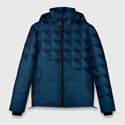 Куртка зимняя мужская Геометрическая диагональ, цвет: 3D-черный