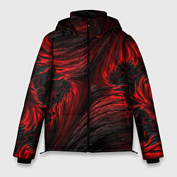 Куртка зимняя мужская Red vortex pattern, цвет: 3D-светло-серый