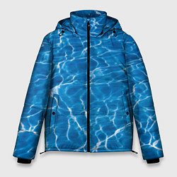 Мужская зимняя куртка Текстурный водяной паттерн