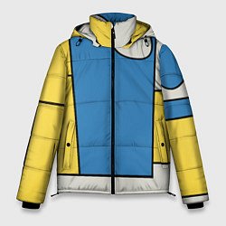 Куртка зимняя мужская Абстракция в стиле модерн, цвет: 3D-светло-серый