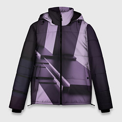 Мужская зимняя куртка Фиолетовая геометрия