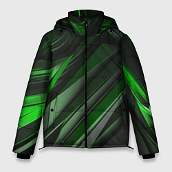 Мужская зимняя куртка Green black abstract