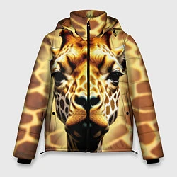 Куртка зимняя мужская Жирафа, цвет: 3D-черный