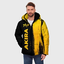 Куртка зимняя мужская Akira - gold gradient: по-вертикали, цвет: 3D-черный — фото 2