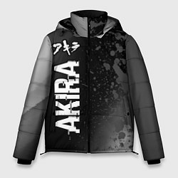 Мужская зимняя куртка Akira glitch на темном фоне: по-вертикали