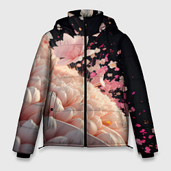 Мужская зимняя куртка Множество розовых цветов
