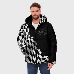 Куртка зимняя мужская Jaguar racing flag, цвет: 3D-черный — фото 2