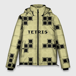 Куртка зимняя мужская Тетрис ретро, цвет: 3D-светло-серый