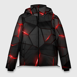 Мужская зимняя куртка Плиты с красной подсветкой