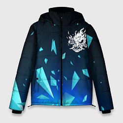 Куртка зимняя мужская Cyberpunk 2077 взрыв частиц, цвет: 3D-черный