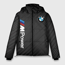 Куртка зимняя мужская BMW power m, цвет: 3D-черный