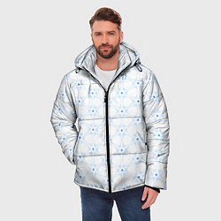 Куртка зимняя мужская Ясна3 - Небесная структура светлый, цвет: 3D-светло-серый — фото 2