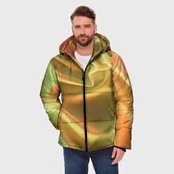 Куртка зимняя мужская Золотой шёлк и отливы, цвет: 3D-черный — фото 2